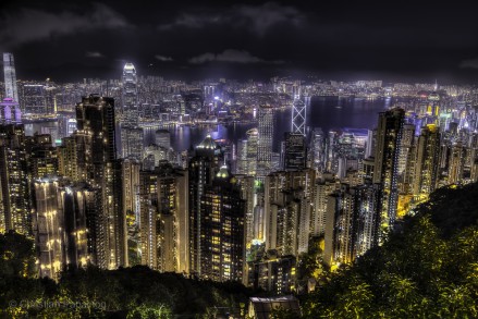 Hong Kong Night Sky